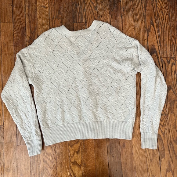 Gray Button Patterned Sweater - Picture 3 of 3